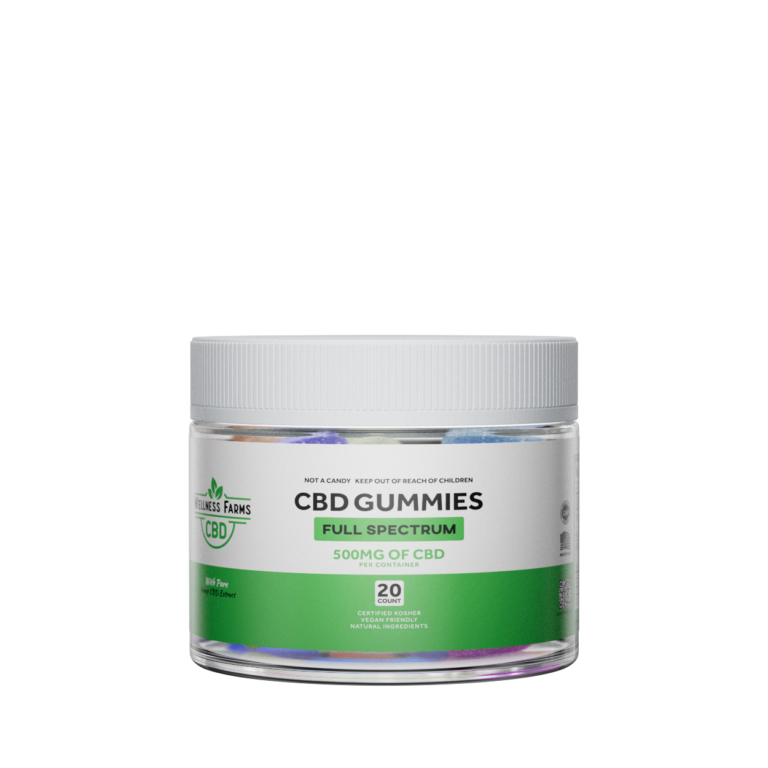 500mg Wellness Farms Full Spectrum CBD Gummies – Green Otter CBD